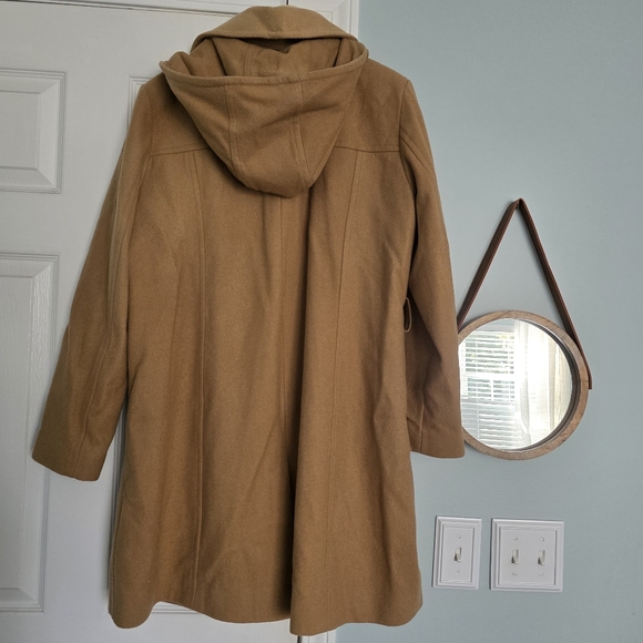 Michael Kors Belted Camel Wool Blend Coat XL - Picture 4 of 10